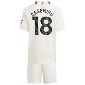 Manchester United Casemiro 18 Matchtröjor Barn Tredje Fotbollströja 2023-24